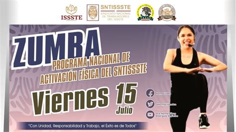 Programa Nacional de Activación Física del SNTISSSTE Sesión de Zumba