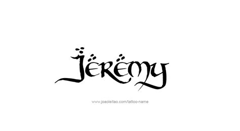 Jeremy Name Tattoo Designs