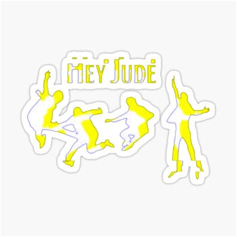 Hey Jude Sticker For Sale By Wapka Redbubble