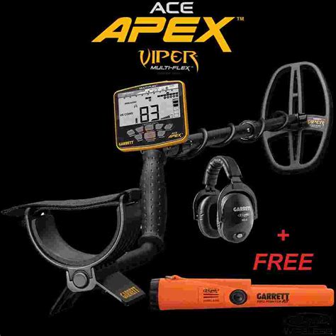 Ddl Garrett Ace APEX Metal Detector With Viper Coil And MS3 Headphones