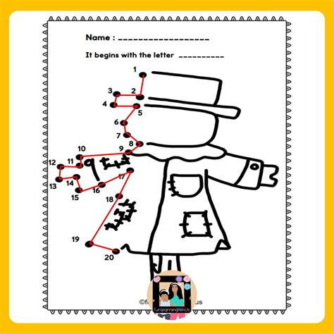 Fall Connect The Dots Dot To Dot Worksheets Made By Teachers