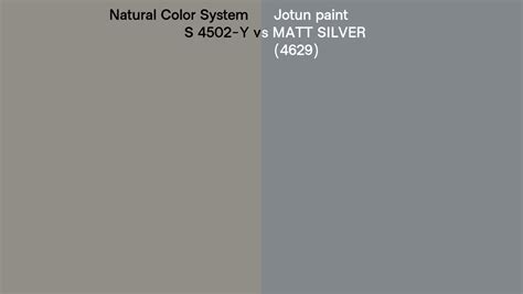 Natural Color System S Y Vs Jotun Paint Matt Silver Side By