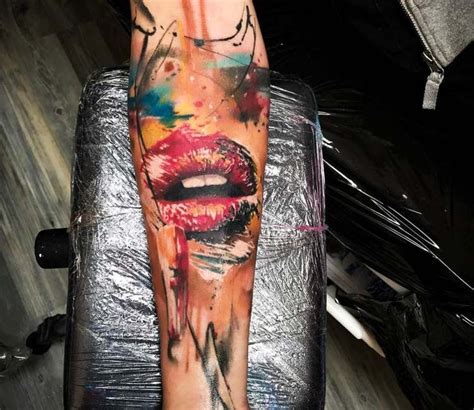 Lips tattoo by Jakub Zitka Tattoo Realistic Tattoo Sleeve, Nature ...