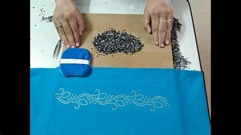 How To Stone Board Make A Rhinestone Transfer And Apply To Saree