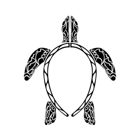 Maori Tribal Turtle Tattoo