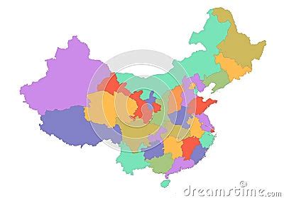 Vector Map Of China With Provinces | CartoonDealer.com #260735959