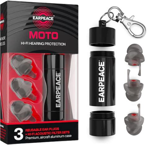 Earpeace Moto Motorcycle Ear Plugs Reusable Ear Plugs