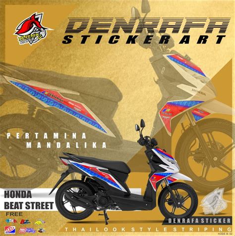 STRIPING BEAT STREET MANDALIKA STIKER STRIPING BEAT MANDALIKA