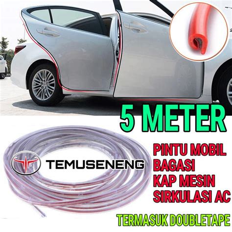 Jual 5M Karet Pelindung List Pintu Mobil Lis Bening Transparan