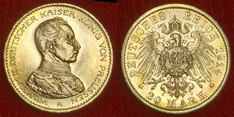 Germany Deutschland Preu En Prussia Mark A Wilhelm Ii In