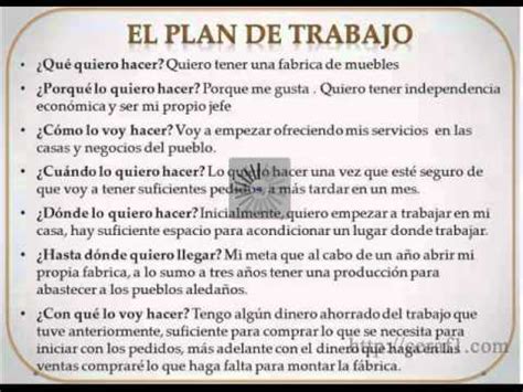 Como hacer un proyecto y un plan de trabajo - YouTube