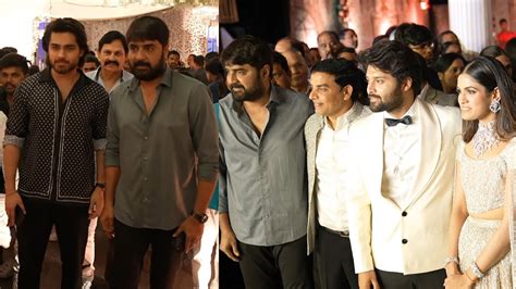 Hero Srikanth And Son Roshan Meka Visuals At Ashish Advitha Wedding