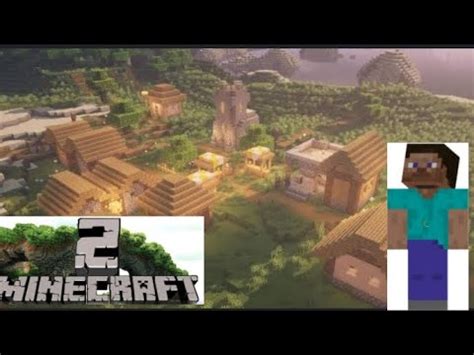 Minecraft Encontrei Uma Vila E Fiz Uma Casa Youtube