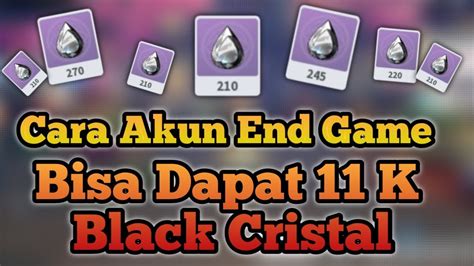 Perhitungan Cara Mendapat Kan Black Cristal Untuk F P Dan Akun End Game