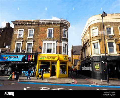 Clapham HIgh Street London England Stock Photo Alamy