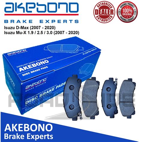 Akebono Front Brake Pads For Isuzu D Max 2007 2020 Isuzu Mu X 1 9