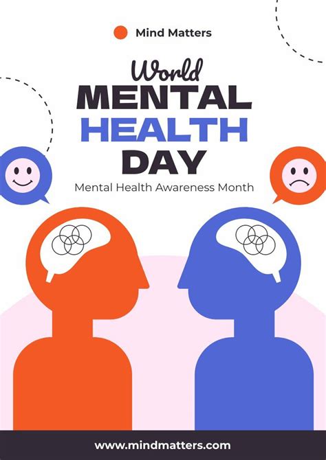 Mental Health Awareness Month Free Poster Template Piktochart