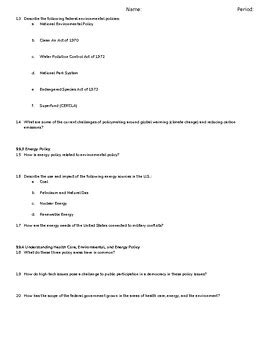 Ap Govt Chapter Guided Reading By California Social Sciences