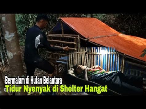 Solo Camping Bermalam Di Tengah Hutan Belantara Tidur Nyenyak Di