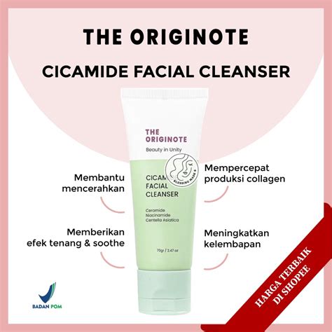 Jual The Originote Cicamide Facial Cleanser 70gr Face Wash Sabun Cuci