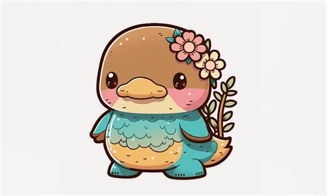 Cute Platypus Kawaii Clipart Graphic By Poster Boutique · Creative Fabrica