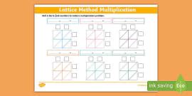 Lattice Method PowerPoint Hecho Por Educadores Twinkl