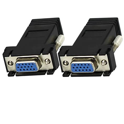 Pin Vga Female To Rj Female Connector Card Vga Rgb Hdb Extender To