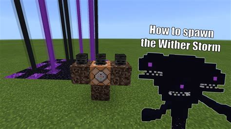 MCPE How To Spawn The Wither Storm YouTube