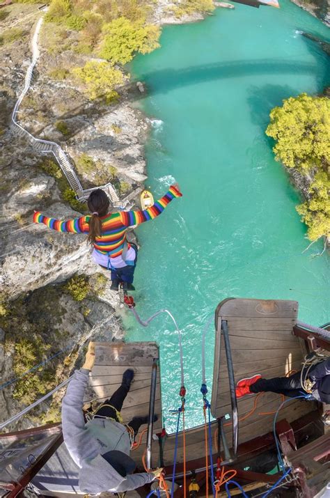 Bungee jumping in Queenstown, New Zealand