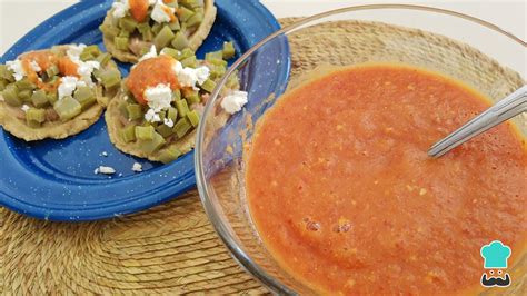 Salsa De Jitomate Para Sopes Receta RÁpida Y FÁcil