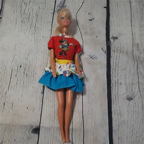 Vintage Barbie Doll 1976 Blonde Hair Blue Eyes Pierced Ears 1966 Body £