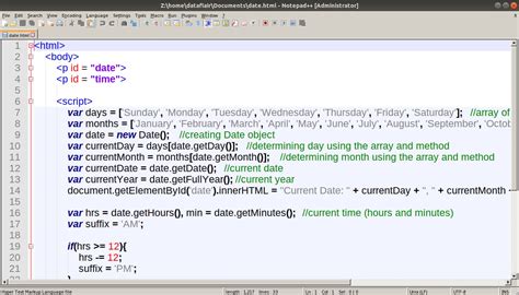 Javascript Date And Time Implementation Of Javascript Date Methods