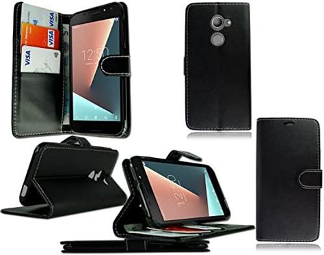 Pixfab Vodafone Smart N Vfd New Premium Luxury Black Leather Flip