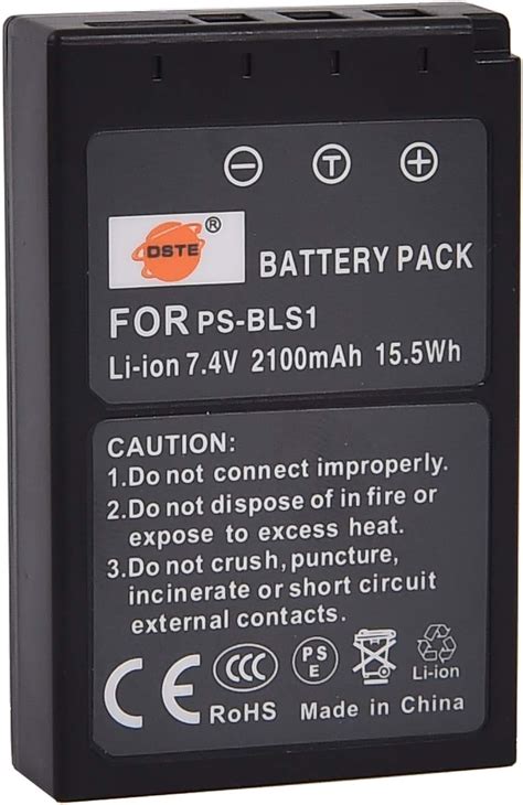 DSTE Replacement Battery Compatible With Olympus BLS 1 PS BLS1 BLS 5