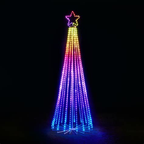 The Choreographed Light Show Tree Hammacher Schlemmer