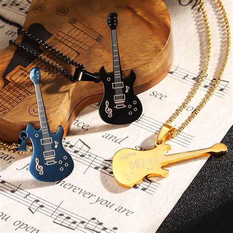 Personalized Guitar Necklace Gifts for Guitar Enthusiast