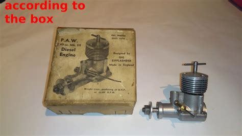 Paw Diesel Model Airplane Engine