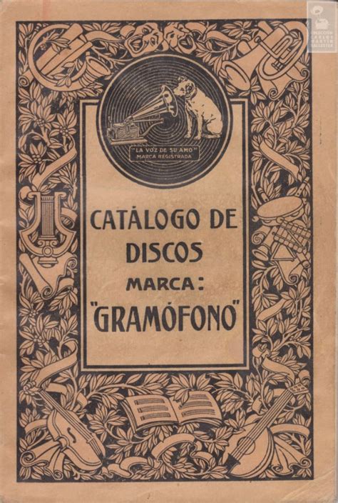 Catálogo de discos Gramófono CCMB CD 1103 Gramófono 1916 Catálogos