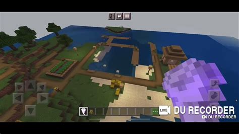 Minecraft Destroying A Village With New Tornado Addon In MCPE