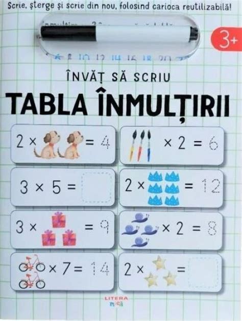 Tabla Inmultirii Seria Invat Sa Scriu Elefant Md