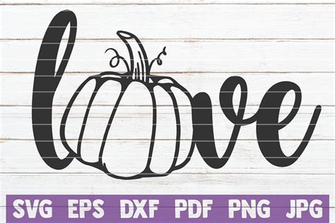 Pumpkin Love SVG Cut File By MintyMarshmallows TheHungryJPEG