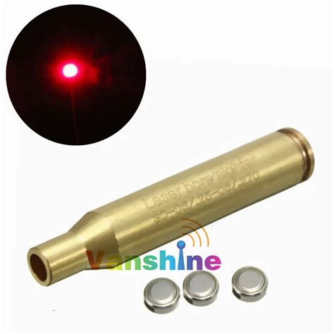 CAL 30 06 25 06 270WIN Red Laser Bore Sight Sighter Brass