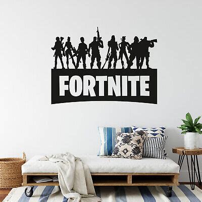 Gamer Fortnite Gaming Wall Art Sticker Decal Transfer - Bedroom Wall Art Decal | eBay