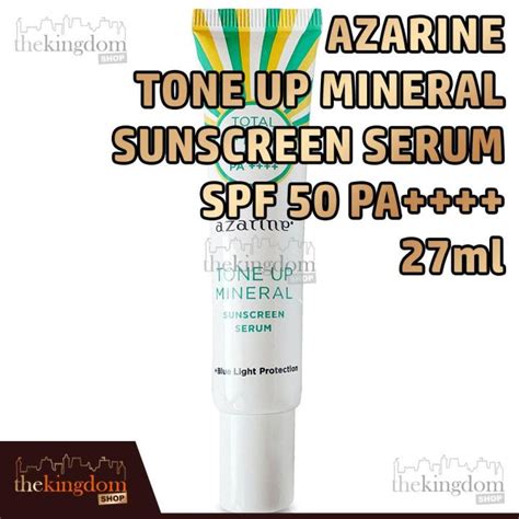 Azarine Tone Up Mineral Sunscreen Serum SPF 50 PA 27ml Sunblok