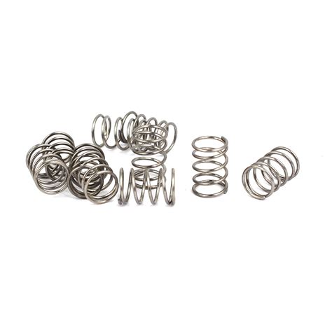 0 6mmx7mmx10mm 304 Stainless Steel Compression Springs 10pcs Walmart