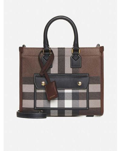 Burberry Mini Freya Tote Bags For Women Up To Off Lyst