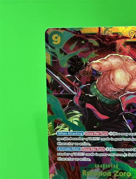 One Piece Series Wings Of The Captain Roronoa Zoro Full Art Op