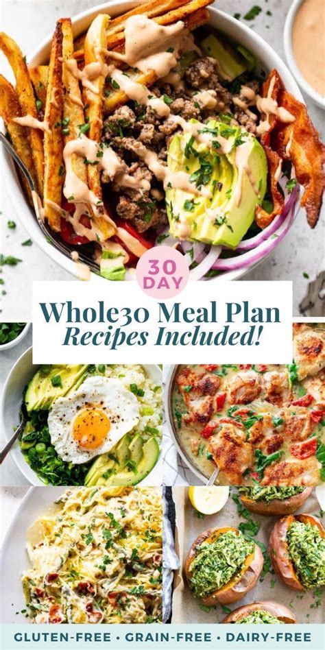 30 Day Whole30 Meal Plan Recipes Included Whole 30 Meal Plan Whole 30 Recipes Whole