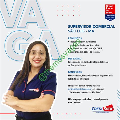 Supervisor Comercial São Luís Ma 01 Vagas Themos Vagas