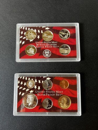 2005 S U S Mint State Quarters SILVER PROOF SET W OGP Box COA EBay